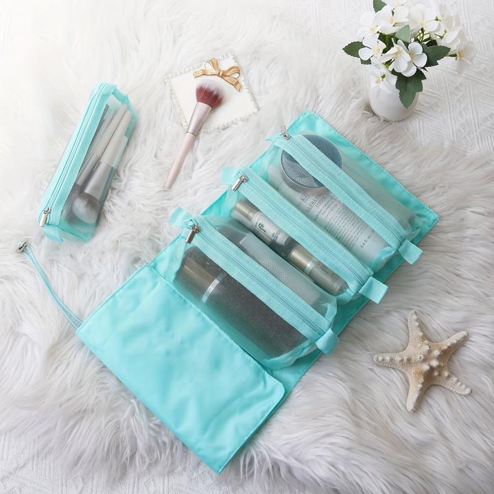 Produktbild Only-Bags.Store Abnehmbare vier in einem Make-up Tasche Portable Travel, grosse Kapazität Kosmetik Lagerung Waschen
