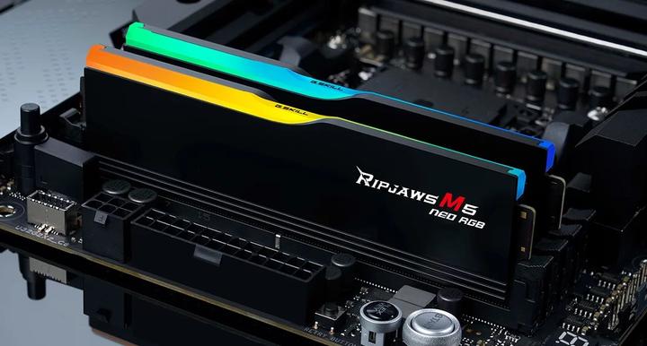 Actual product image G.Skill D564GB 6000-36 Ripjaws M5 Neo bk K2 GSK (F5-6000J3636F32GX2-RM5NRK) (2 x 32GB, 6000 MHz, DDR5 RAM, DIMM)