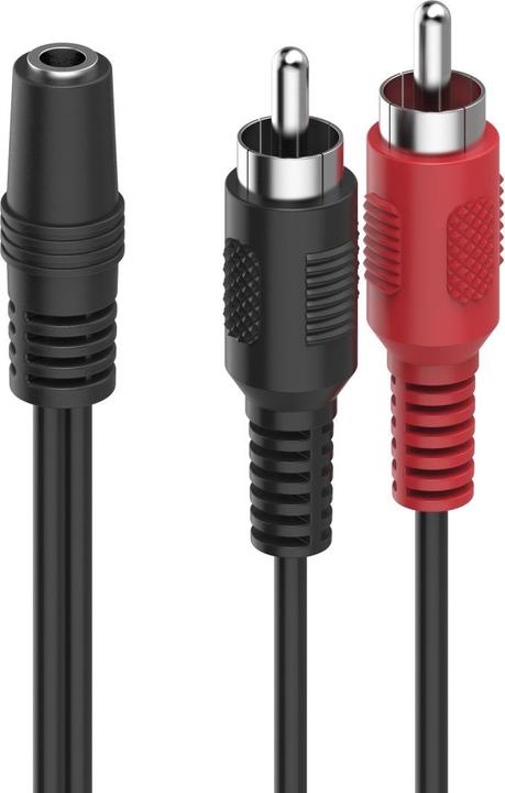 Produktbild Hama Audio-Adapter, 2 Cinch-Stecker - 3,5-mm-Klinken-Kupplung Stereo (Klinkenadapter)