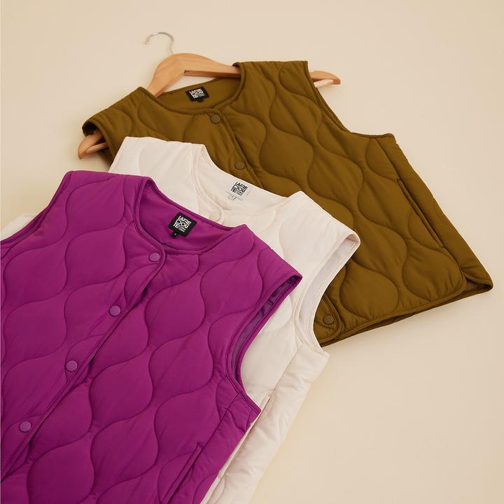 Actual product image La Redoute Collections Steppgilet mit Druckknöpfen (38)