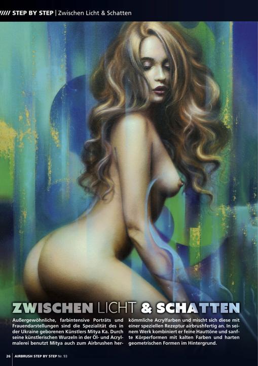 Immagine prodotto Airbrush Step by Step 93 (Tedesco, Dennis Mott, Markus Ehmke, Katja Hassler, Gerhard Eujen, Roger Hassler, Mitja Ka, Carlos Cartagena, 2024)