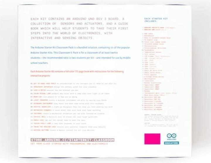 Produktbild Arduino K010007-6P - Starter Kit Klassenzimmerpaket ITALIENISCH