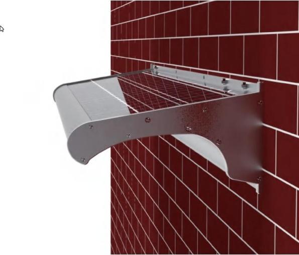 Produktbild Maurelma Solare Vordachleuchte 800 (800 lm, IP65)