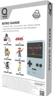 Actual product image Qware Arcade 240 In 1 Mini Game Retro Grey