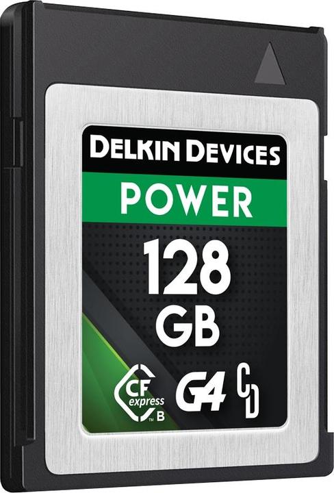 Produktbild Delkin POWER Cfexpress Type B G4 128GB R:1780MB/s W:805MB/s (128 GB, CFexpress Typ B)