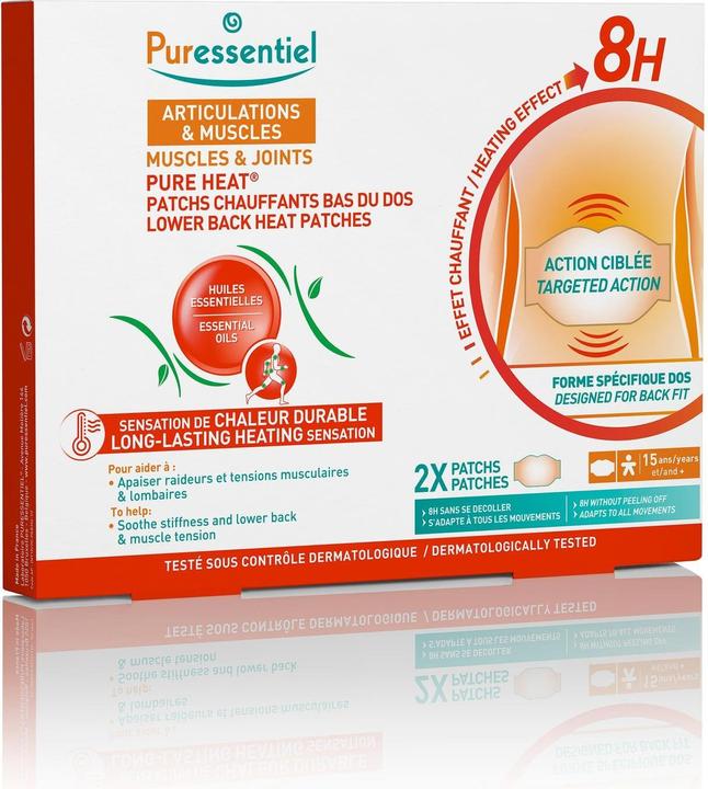 Produktbild Puressentiel Wärmende Pflaster unterer Rücken (2 x)