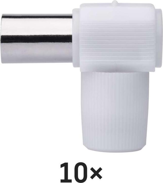 Produktbild Kontakt IEC Stecker, Schraubentyp, gewinkelt, 10 Stk.