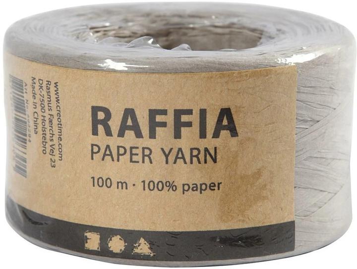 Image du produit Creativ Company Ruban de papier raphia 8 mm x 100 m, gris clair (Ruban, 1 x)