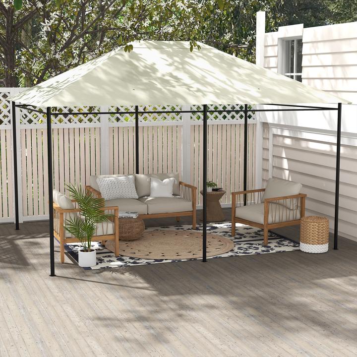 Actual product image Outsunny Pavilion roof with upper ventilation opening (397 cm, 297 cm)