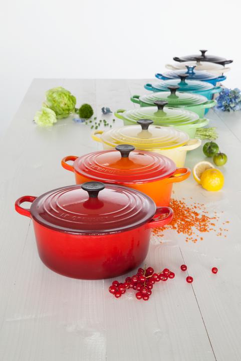Produktbild Le Creuset Bräter Signature Ø 24cm, rund (24 cm, Bräter + Schmortopf, Gusseisen)