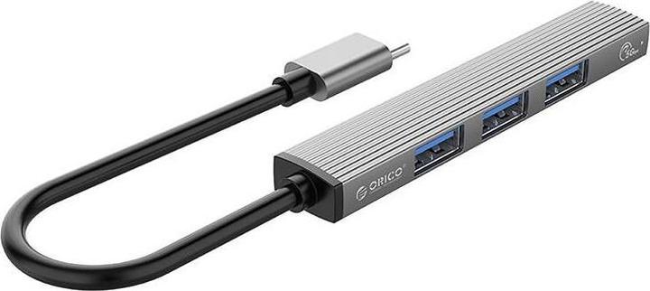 Actual product image Orico USB to USB 3.0 + 3x USB 2.0 Hub Adapter (grey) (USB-C, 3 Ports)