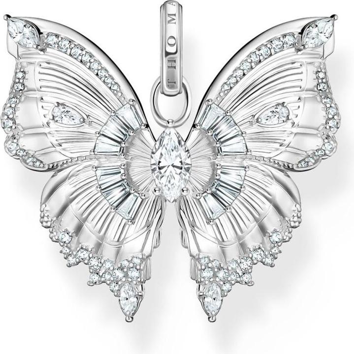 Produktbild Thomas Sabo PE984-051-14 Anhänger butterfly mit Steinen silber Damen (Sterling Silber 925)