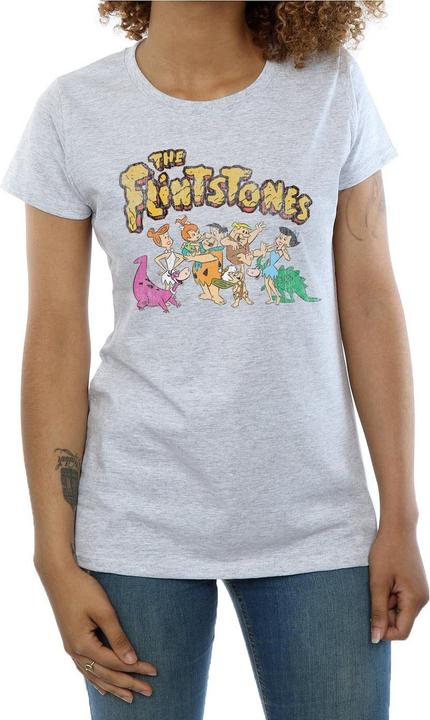 Immagine prodotto The Flintstones Group Distressed Maglietta Donna (S)