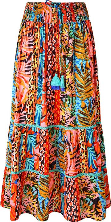 Produktbild Joe Browns Tropical Print Lace Insert Tiered Maxi Skirt (46)