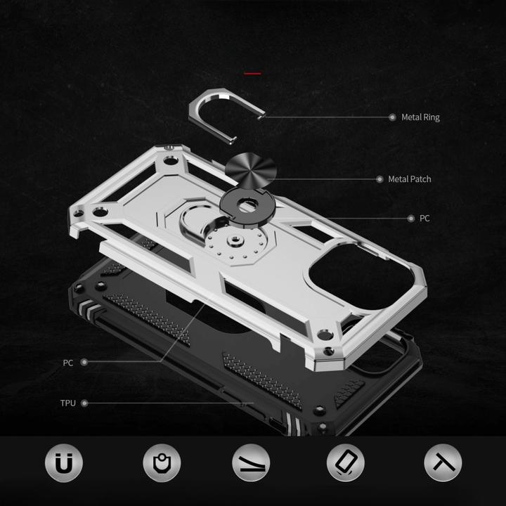 Image du produit Cover-Discount iPhone 16 - Coque arrière résistante avec kickstand (Apple iPhone 16)