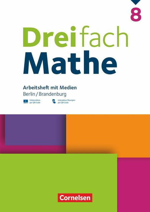 Immagine prodotto Dreifach Mathe 8. Schuljahr - Berlin und Brandenburg - Arbeitsheft mit Medien und Lsungen inkl. (Tedesco, 2024)