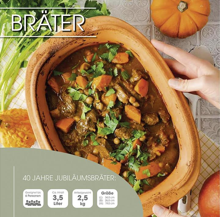 Actual product image Römertopf Jubi.roaster 34cm (34 cm, Roman pot, Ceramic)