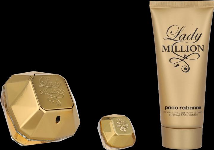 Actual product image Paco Rabanne Lady Million Edp Spray 80 ml Sets (Eau de parfum, 185 ml)