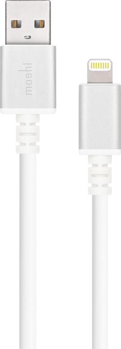 Image du produit Moshi Câble de recharge blanc/argent (1 m, USB 2.0)