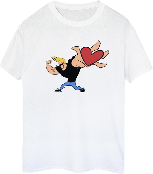 Johnny Bravo Heart Present TShirt (M)