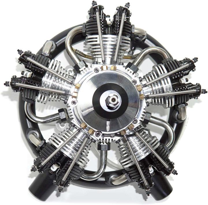 Actual product image UMS Radial Engine 5 Cylinder 125cc Petrol
