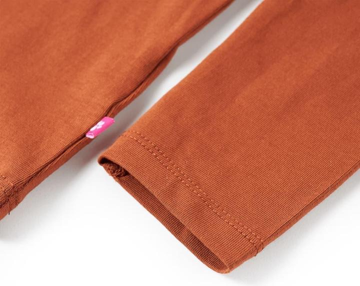 Produktbild VidaXL Kinder-Langarmshirt Cognac 104,Material: 95 % Baumwolle. 5 (104)