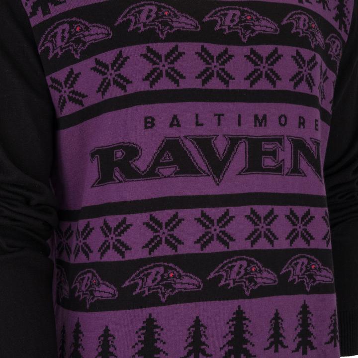 Produktbild Foco NFL Ugly Sweater XMAS Strick Pullover Baltimore Ravens - M (M)