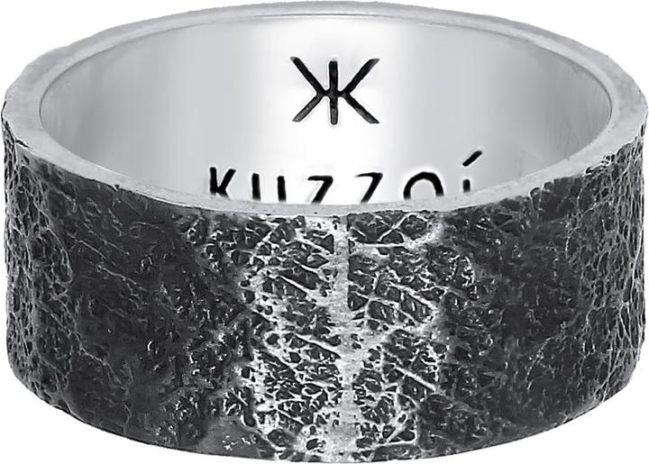 Produktbild Kuzzoi Ring Herren Bandring Organic Struktur 925 Silber (62, 925 Silber)
