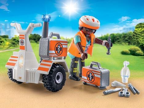 Immagine prodotto Playmobil Scooter di salvataggio per l'equilibrio (70052, Playmobil City Life)