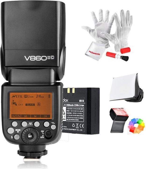 Actual product image Godox V860II Canon (Plug-on flash, Canon)
