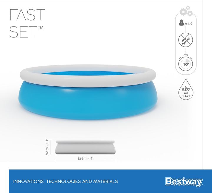 Produktbild Bestway Fast Set (Ø 366 x 76 cm)