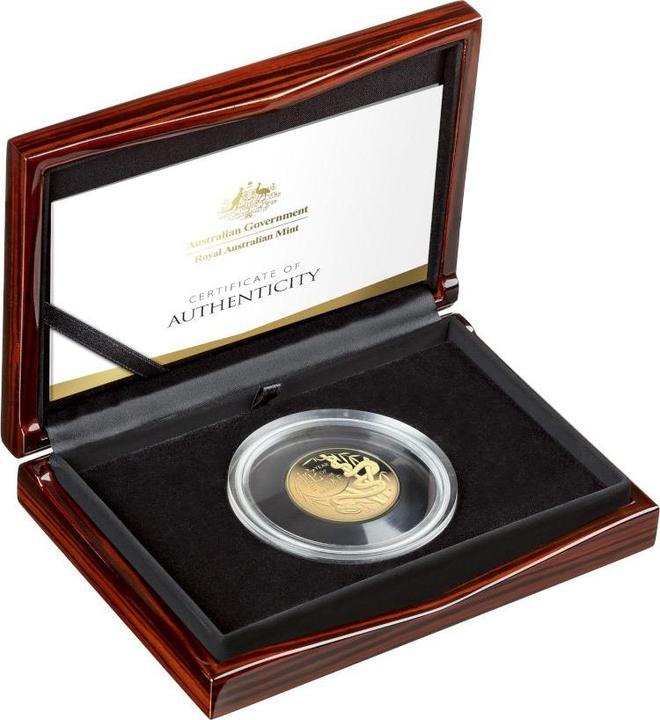 Image du produit Royal Australian Mint Gold Lunar Schlange 1 oz PP gewölbte Prägung - RAM 2025 (999.90, 2025)