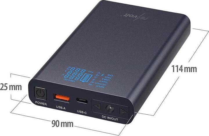 Image du produit Revolt Banque d'énergie USB (18000 mAh, 120 W, 66.60 Wh)