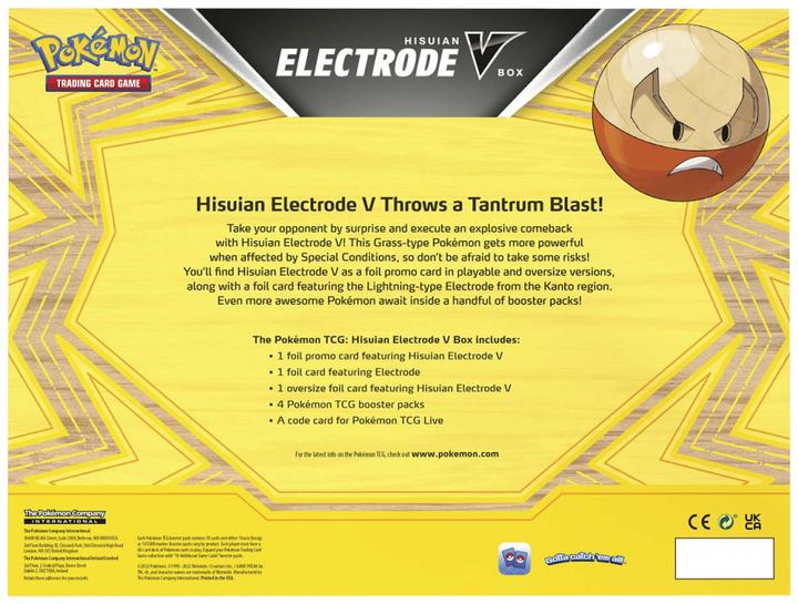 Immagine prodotto Pokémon Hisuian Electrode V Collection (Inglese, Box Set e Collezione)
