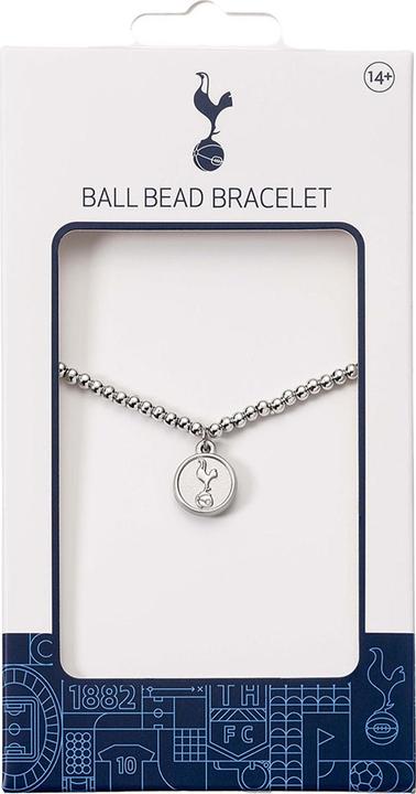 Produktbild Tottenham Hotspur FC Perlenbesetzt Armband Silberfarben (100% synthetisches Material)