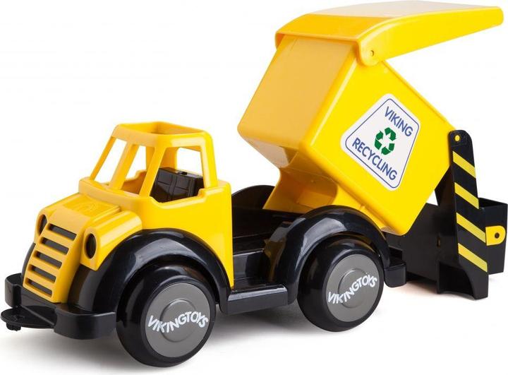 Viking Toys Camion della spazzatura con figurine gialle jumbo