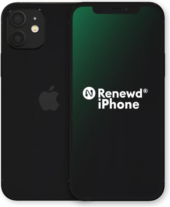 Actual product image Renewd iPhone 12 Mini (64 GB, Black, 5.40", 12 Mpx, SIM + eSIM, A / Like new)