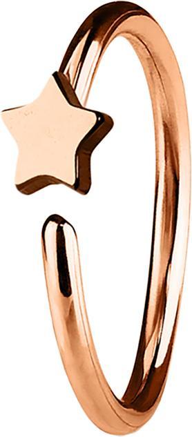 Produktbild Star Piercing Micro Piercing Ring mit Stern rosegold (Chirurgenstahl 316L, ohne Messing)