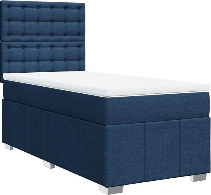 Actual product image VidaXL Bo x spring bed with mattress 90 x 200 cm fabric (90 x 200 cm, 90 x 200 cm)
