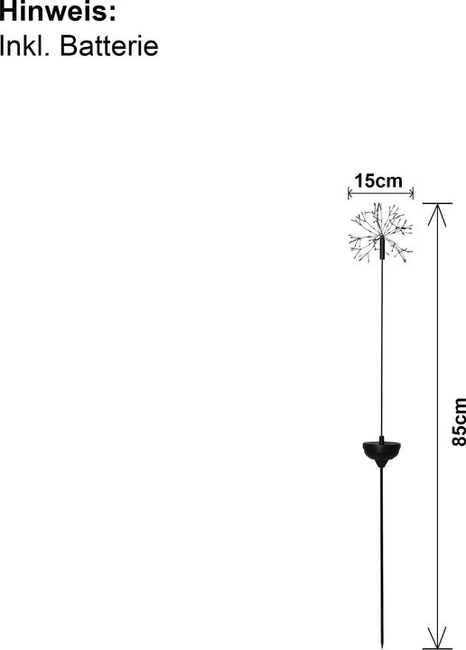Valeurs nutritives et ingrédients Star Trading Décoration solaire Firework Solar (IP44)