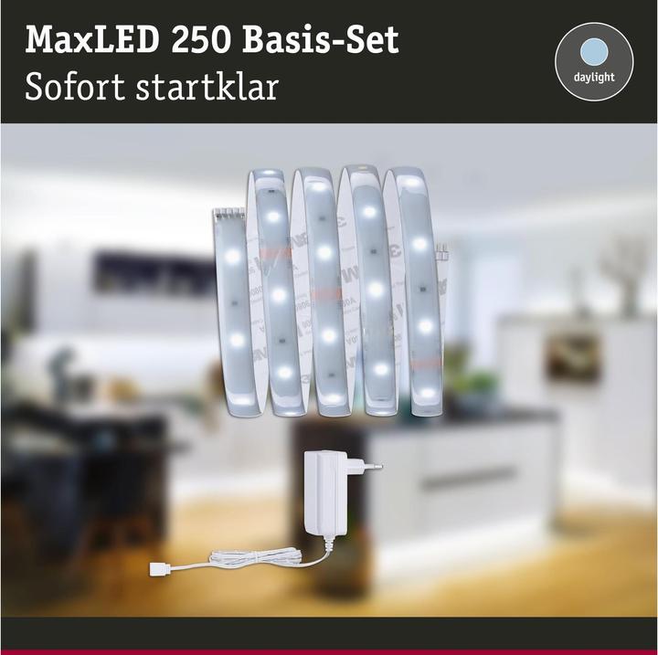 Immagine prodotto Paulmann Set di strisce MaxLED 250 (Luce del giorno, 150 cm, Interno)
