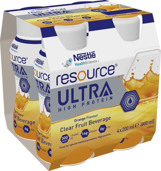 Actual product image Nestlé Health Science Ultra Fruit Orange (Orange, 4 x)
