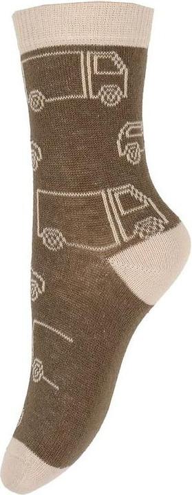 Produktbild Minymo Socken bedruckt 5er Set Cocoa Brown Gr. 35 - 38 (5er Pack, 35 - 38)