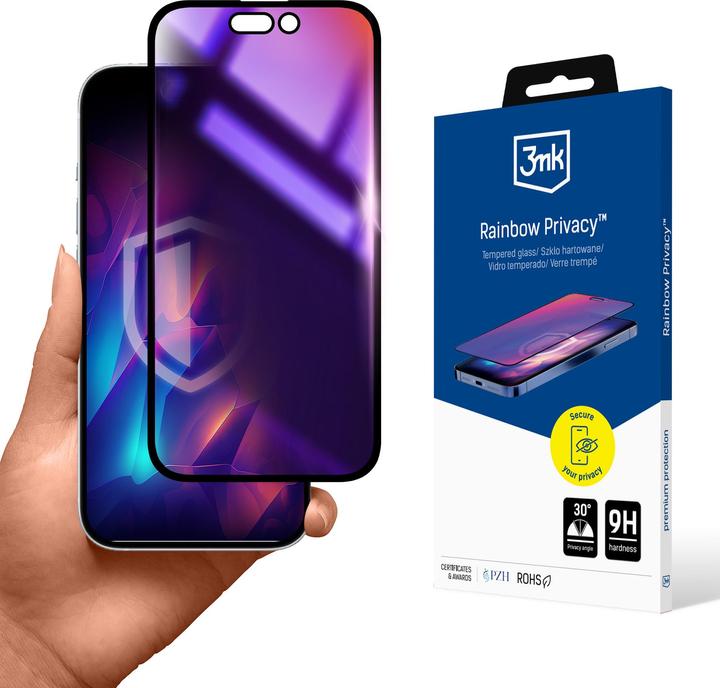 Image du produit 3MK Rainbow Privacy iPhone 16 Pro Max (1 pièce(s), Apple iPhone 16 Pro Max)