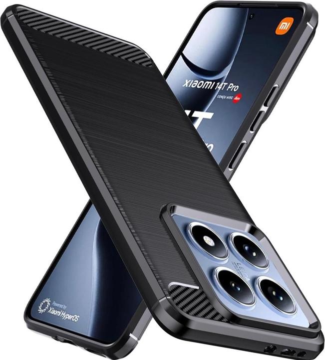 Screenguard Carbon Brushed Soft TPU Case (Xiaomi 14T Pro)