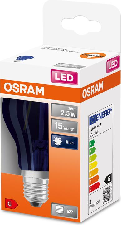 Produktbild Osram Led Star Décor Classic A (E27, 2.50 W, 10 lm, 1 x, F)