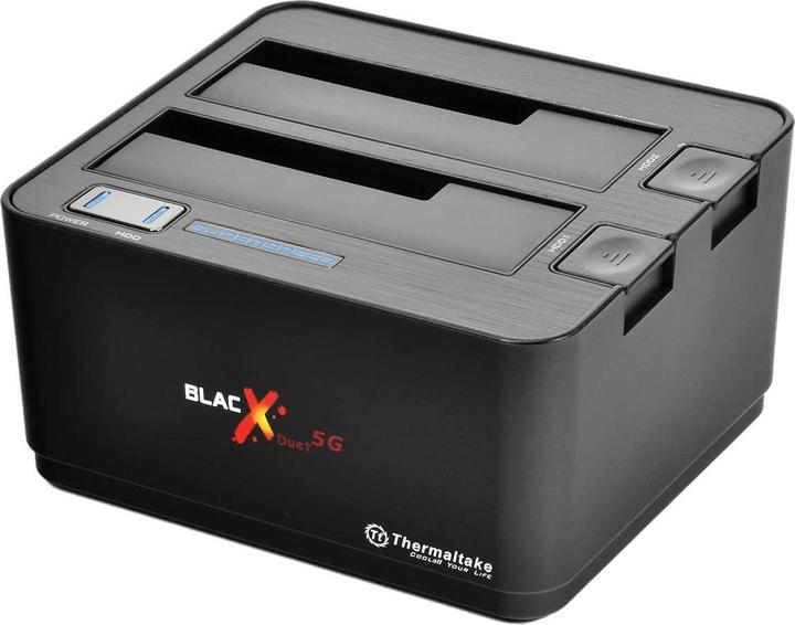 Actual product image Thermaltake 2.5"/ 3.5" SATA Docking Station - USB 3.2 Gen 1 BlacX Duet 5G (ST0022)