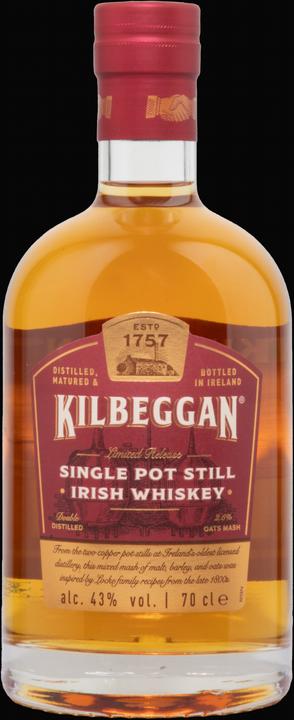 Actual product image Kilbeggan Single Pot Still Irish Whiskey (Irish whiskey)