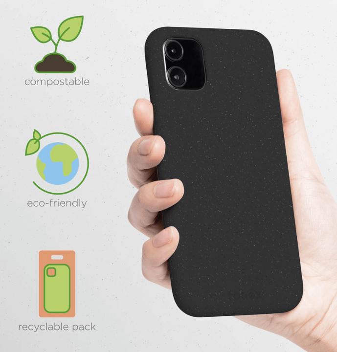 Immagine prodotto Fongex iPhone 12 Pro Max - Custodia bio ecologica nera (Apple iPhone 12 Pro Max)