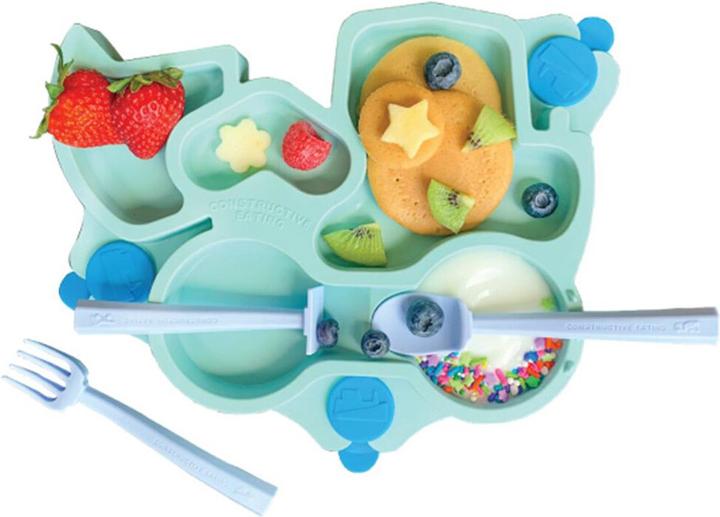 Actual product image Constructive Eating Truck plate, teal